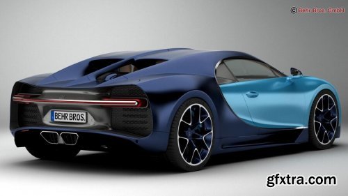 Bugatti Chiron 2017 3D Model