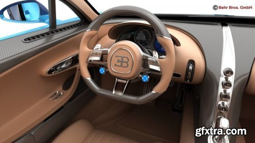 Bugatti Chiron 2017 3D Model