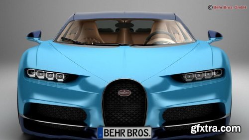 Bugatti Chiron 2017 3D Model