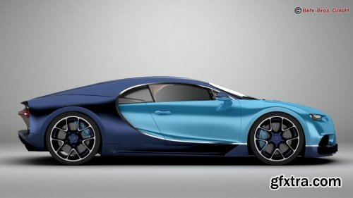 Bugatti Chiron 2017 3D Model