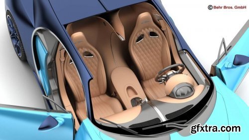Bugatti Chiron 2017 3D Model