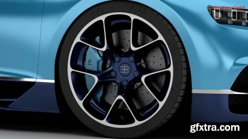 Bugatti Chiron 2017 3D Model