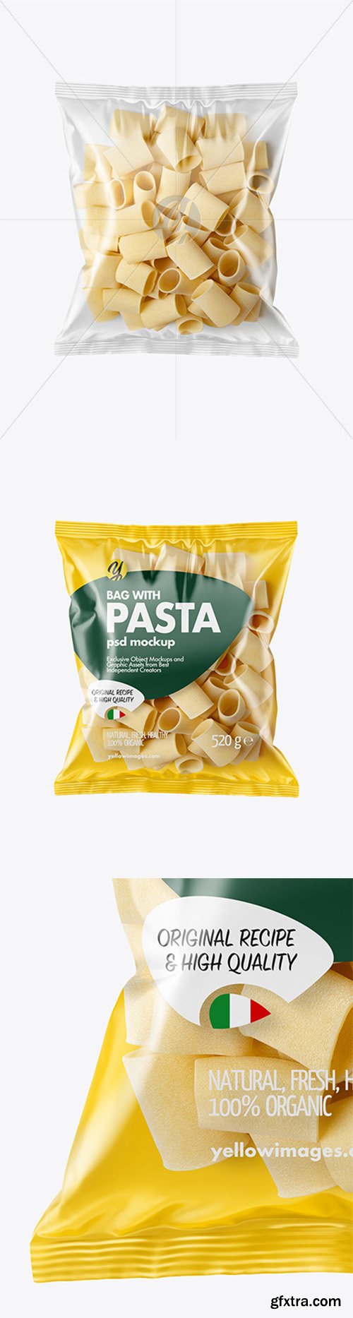 Plastic Bag With Paccheri Pasta Mockup 80259 Plastic Bag With Paccheri Pasta Mockup 80259