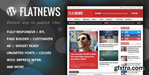 ThemeForest - FlatNews v5.4 - Responsive Magazine WordPress Theme - 6000513