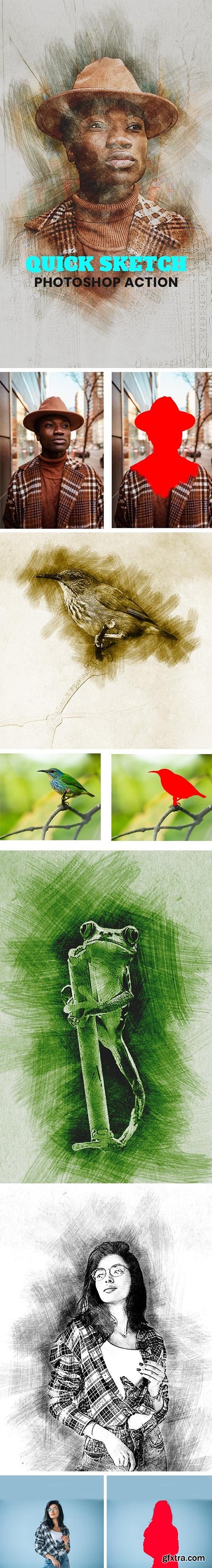 GraphicRiver - Quick Sketch Photoshop Action 31762904 GraphicRiver - Quick Sketch Photoshop Action 31762904