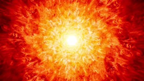Videohive - Abstract Solar Flare Fire Background Loop 4K - 32592033 - 32592033