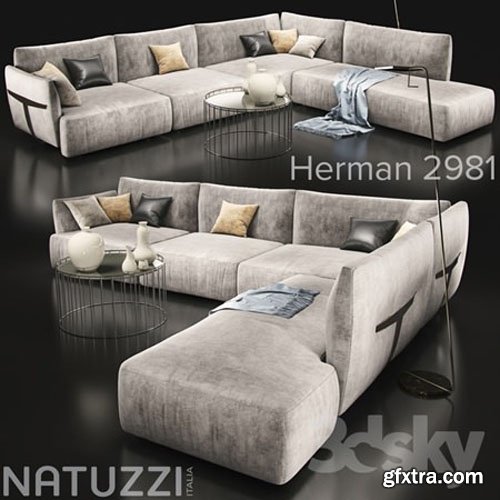 Sofa Natuzzi Herman 2981 Sofa Natuzzi Herman 2981