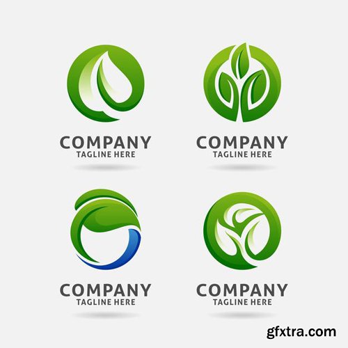 Letter from leaf logo vector design