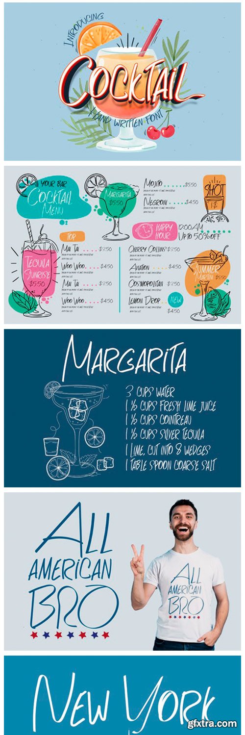 Cocktail Font Cocktail Font