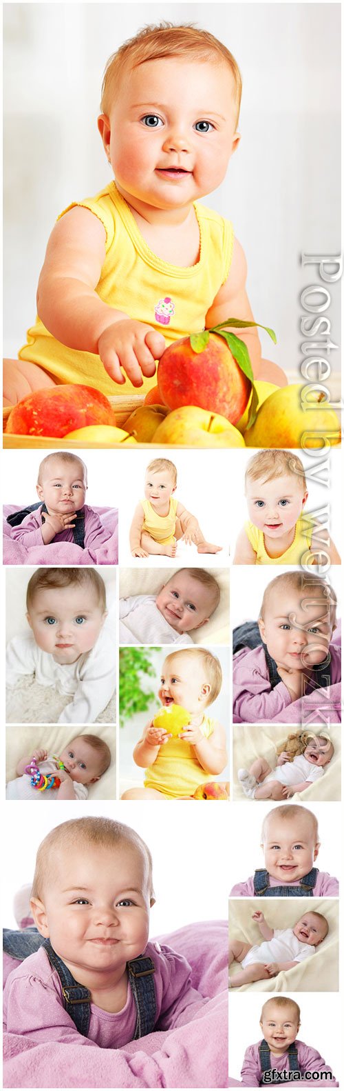 Little funny kids stock photo