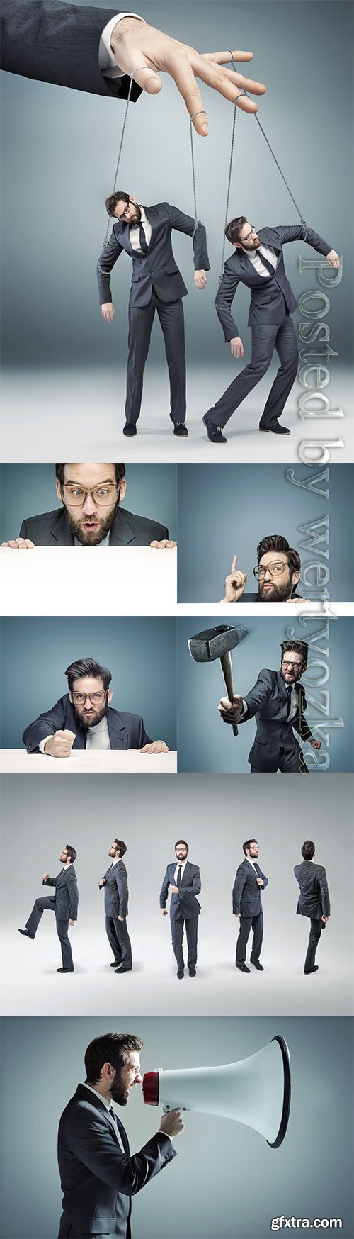 Emotions men creative stock photo Emotions men creative stock photo