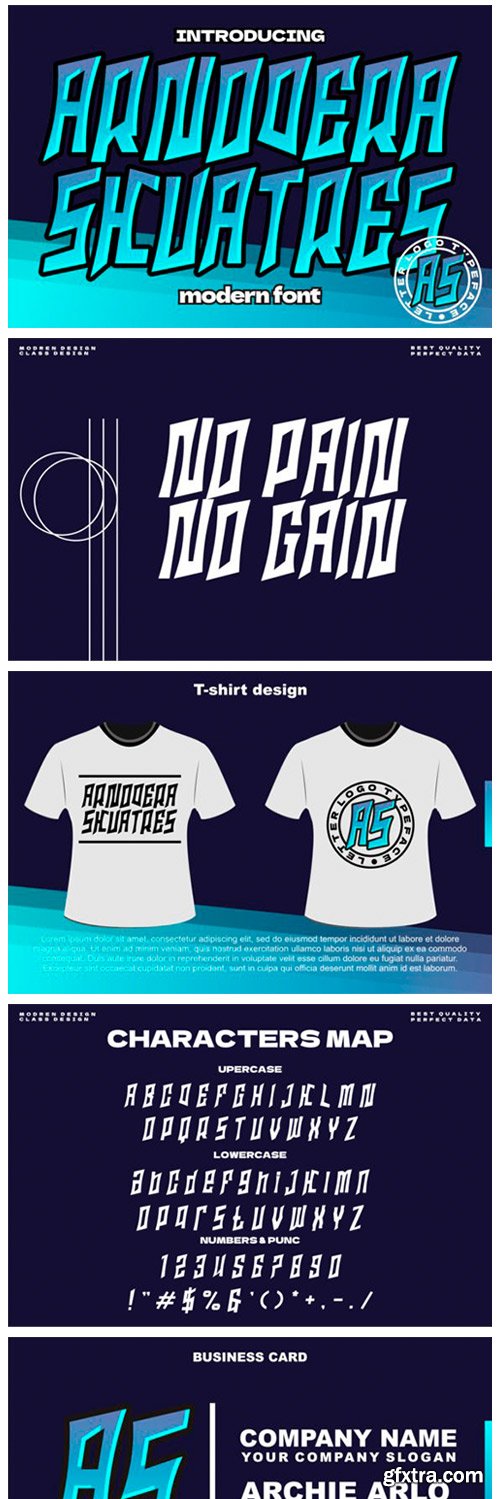 Arnodera Skuatres Font Arnodera Skuatres Font