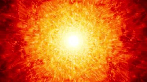 Videohive - Glossy Solar Flare Fire Background Loop 4K - 32601970 - 32601970
