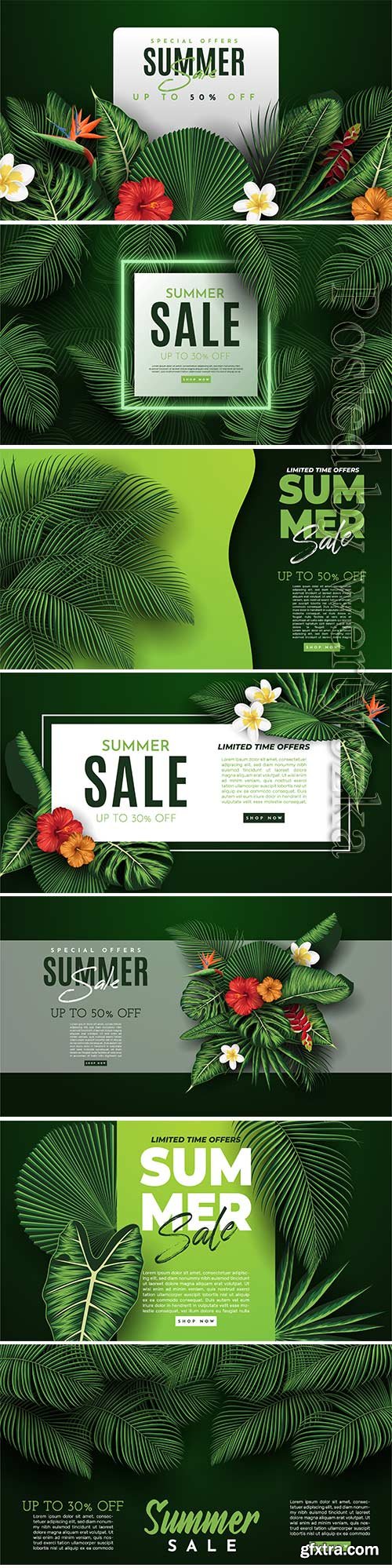 Summer sale vector banner in vector Summer sale vector banner in vector