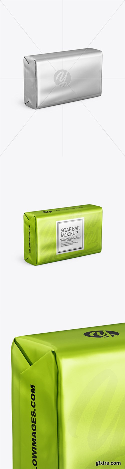 Metallic Soap Bar Package Mockup 80658 Metallic Soap Bar Package Mockup 80658