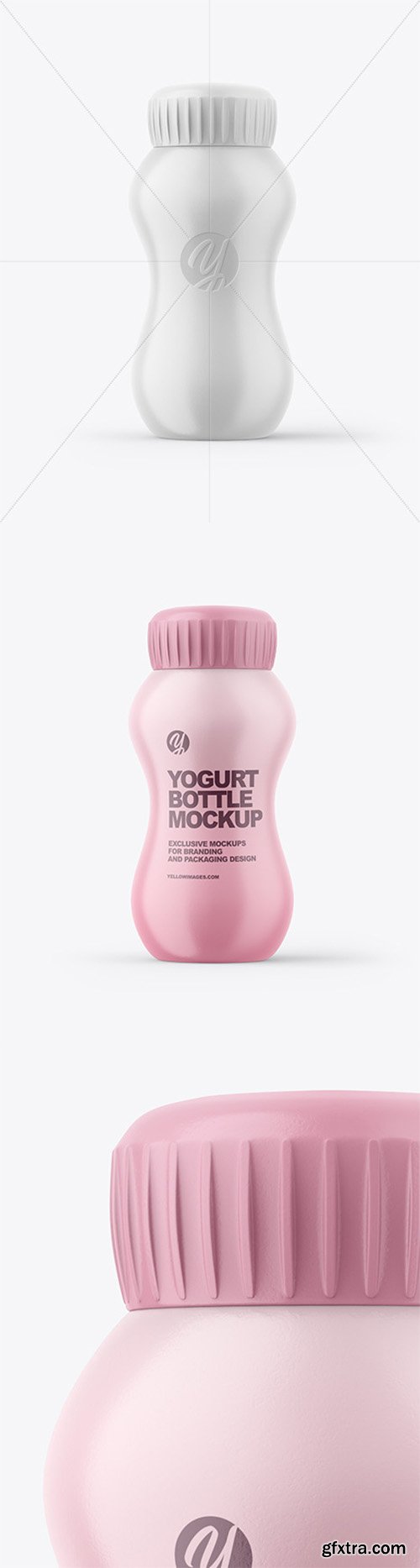 125ml Matte Yogurt Bottle Mockup 80742 125ml Matte Yogurt Bottle Mockup 80742