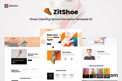 ThemeForest - Zitshoe v1.0.0 - Shoes Cleaning Service Elementor Template Kit - 32612195