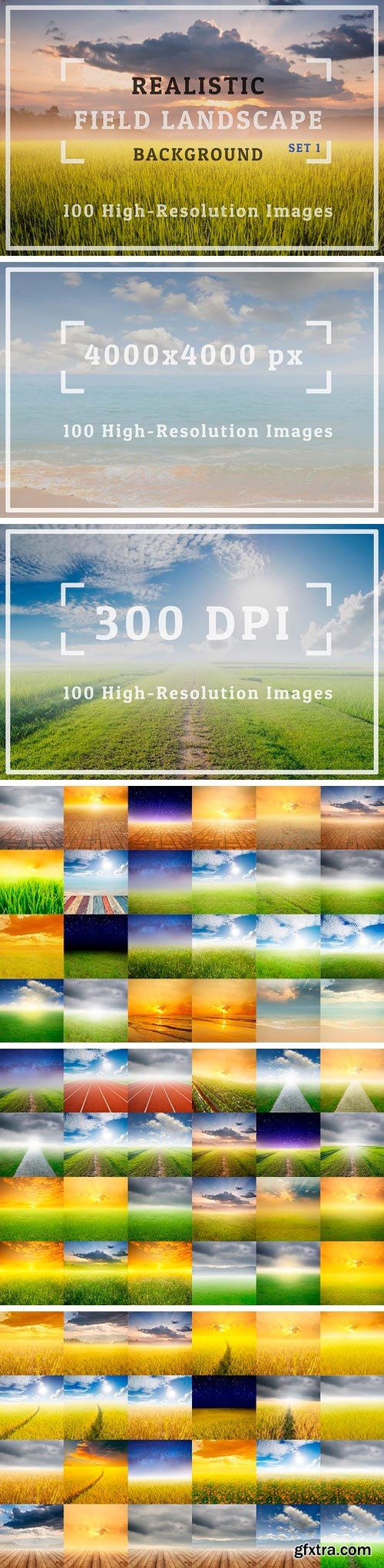 CM - 100 Realistic Field Landscape Set 1 738691