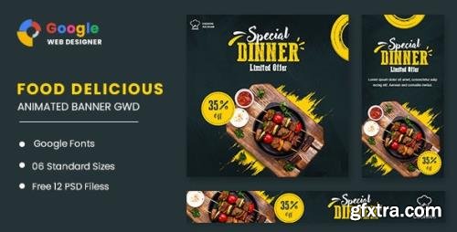 CodeCanyon - Food Dinner Animated Banner GWD v1.0 - 32668283 CodeCanyon - Food Dinner Animated Banner GWD v1.0 - 32668283