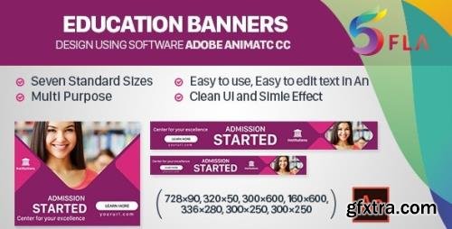 CodeCanyon - Education Banners HTML5 - 7 Sizes (Animate CC) v1.0 - 32651443 CodeCanyon - Education Banners HTML5 - 7 Sizes (Animate CC) v1.0 - 32651443
