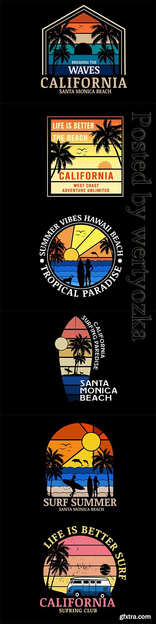 Tropical paradise summer beach  vector illustration