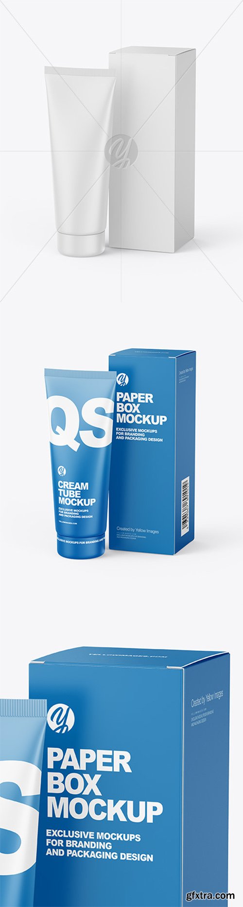 Cosmetic Tube with Box Mockup 82969