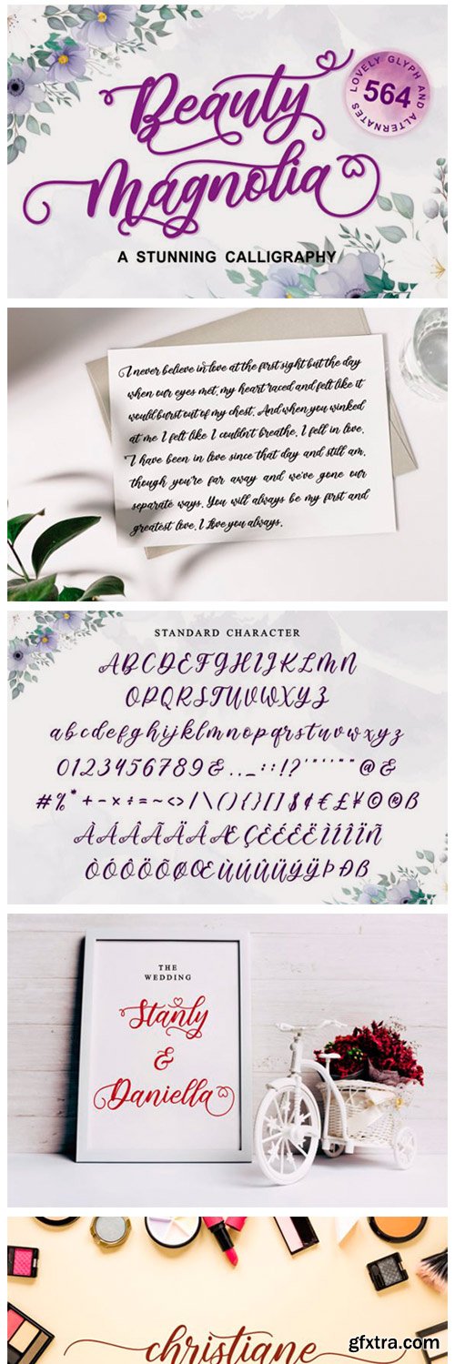 Beauty Magnolia Font Beauty Magnolia Font