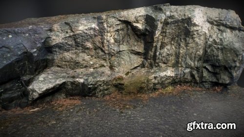 Realistic Rock Stone 3D Scan