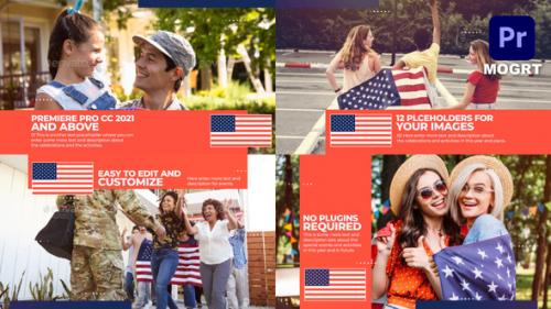 Videohive - USA Patriotic Celebration Slideshow MOGRT - 32640134 - 32640134