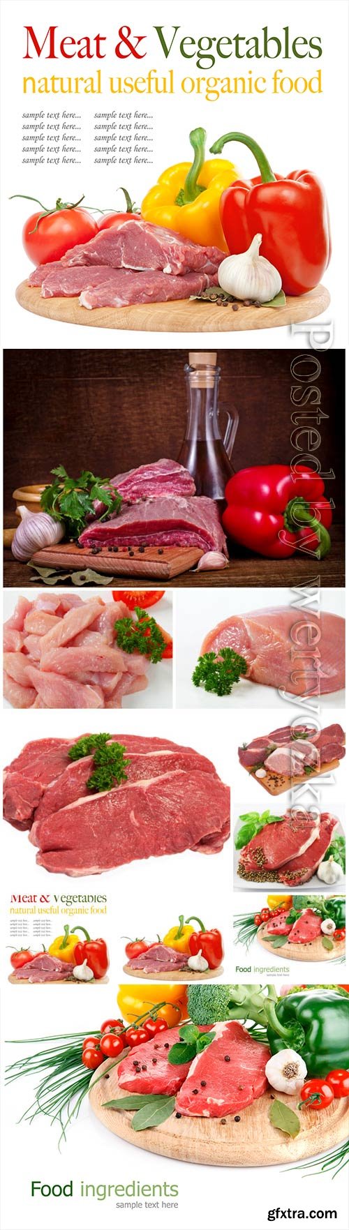 Fresh meat spices and vegetables stock photo Fresh meat spices and vegetables stock photo