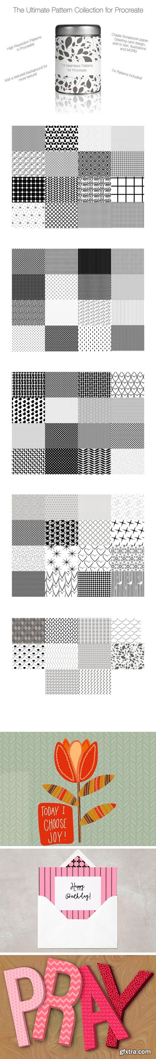 CM - 74 Seamless Patterns for Procreate 1354811