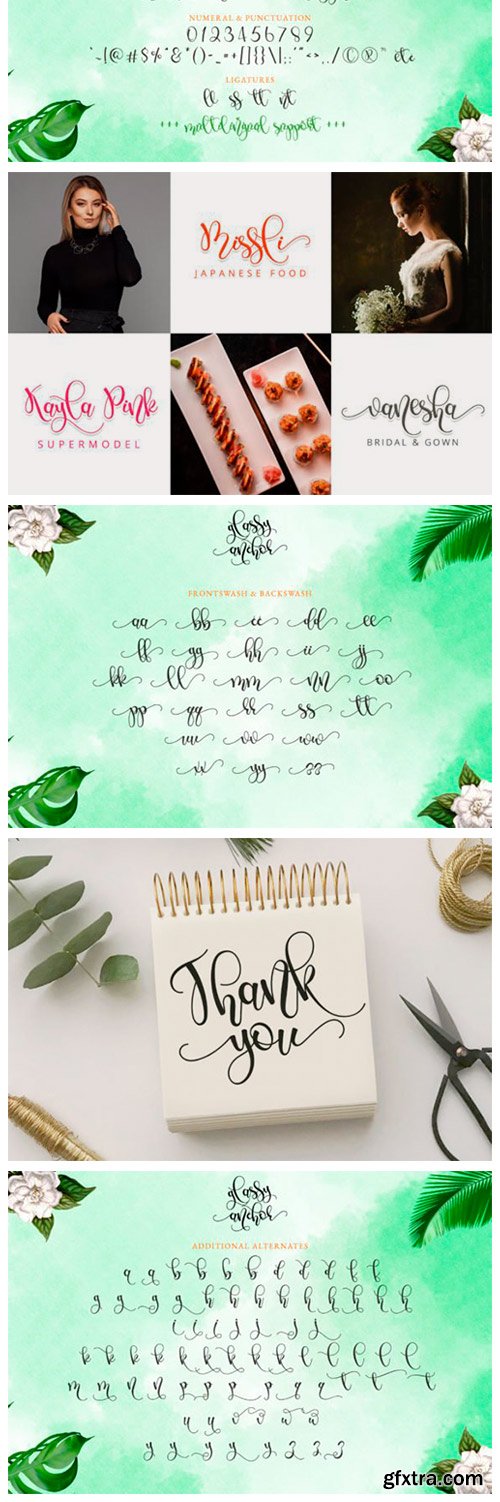 Glassy Anchor Font Glassy Anchor Font