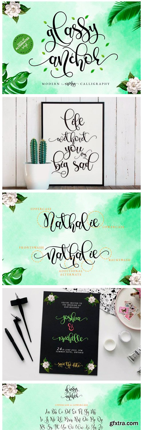 Glassy Anchor Font Glassy Anchor Font