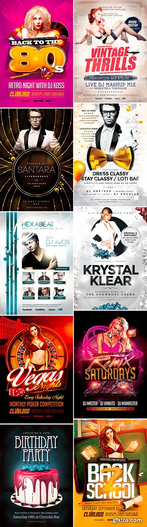 Nightclub Flyer Templates Bundle Part 7