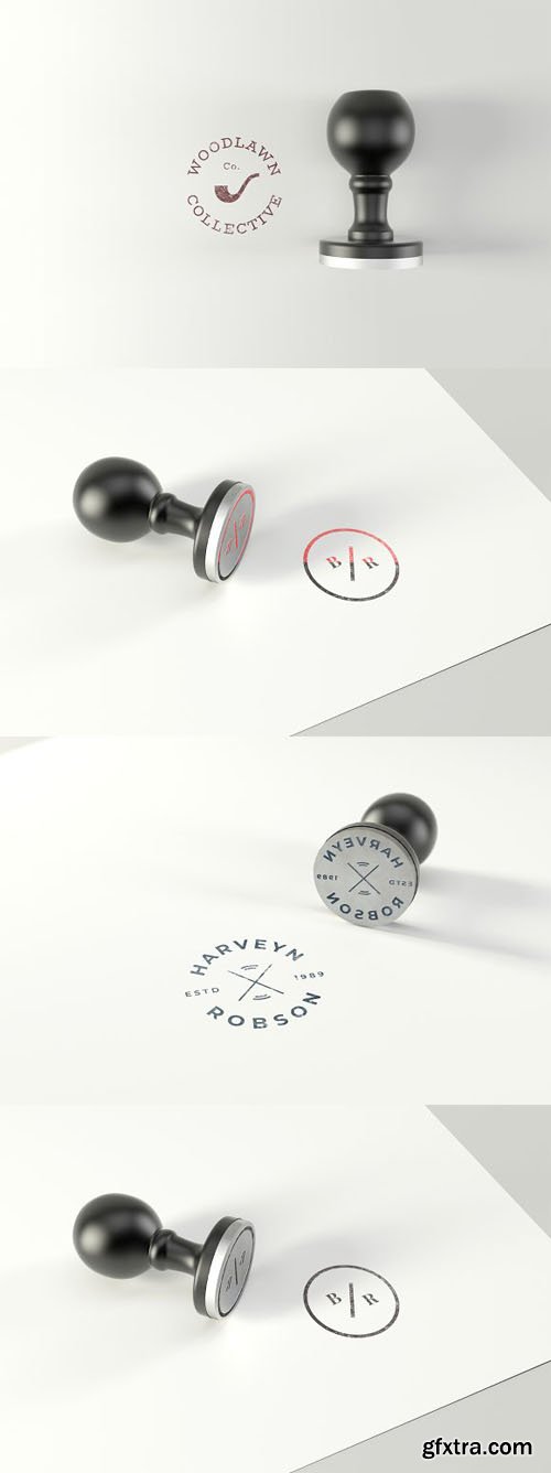 Logo Stamp PSD Mockups Templates Logo Stamp PSD Mockups Templates
