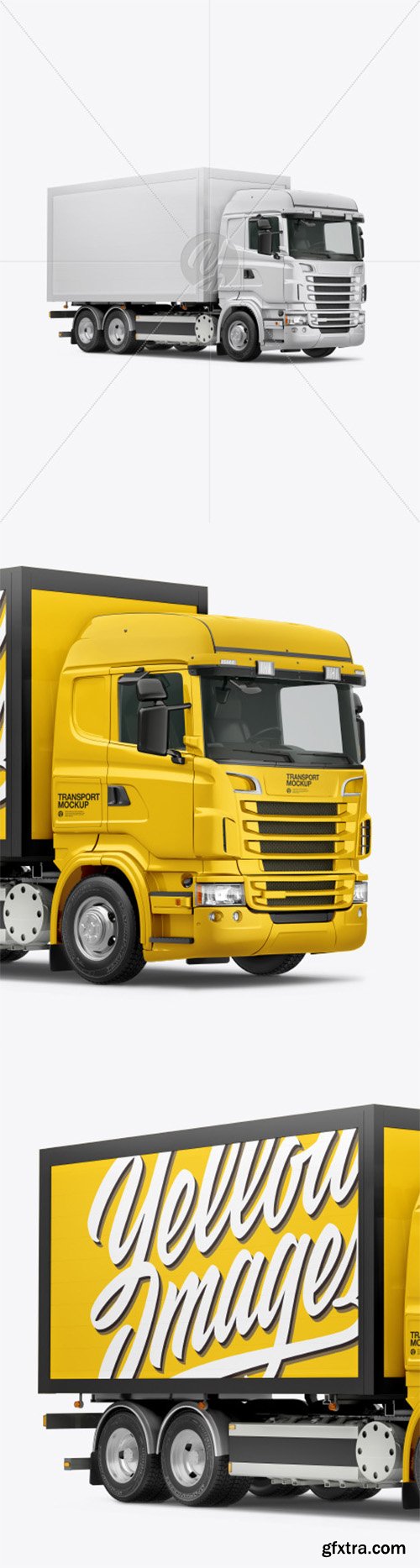 Truck Mockup - Half Side View 47175 Truck Mockup - Half Side View 47175