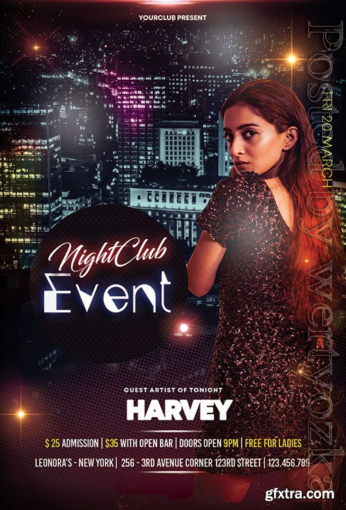 Event Club Night - Premium flyer psd template