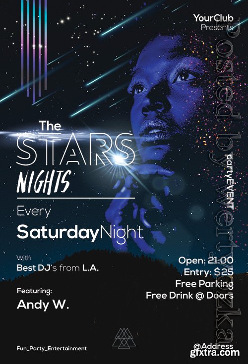 The Stars - Premium flyer psd template