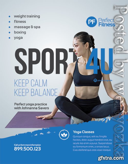 Fitness flyer2 - Premium flyer psd template