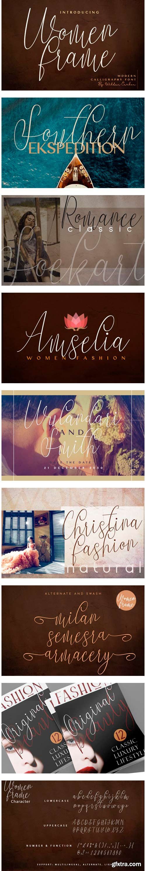 Women Frame Font