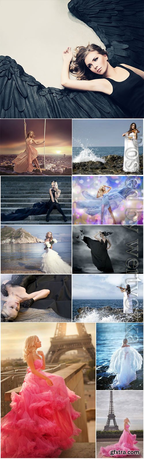 Beautiful girls and nature stock photo Beautiful girls and nature stock photo