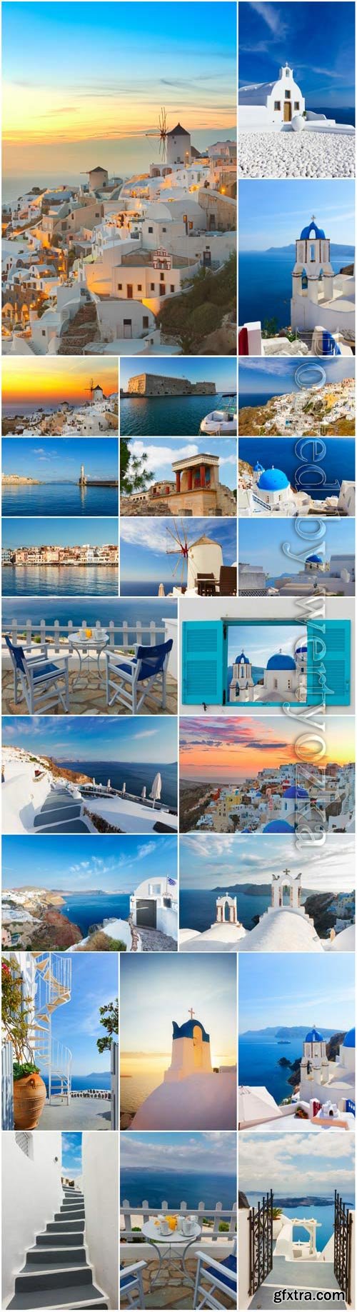 Beautiful architecture of Greece stock photo