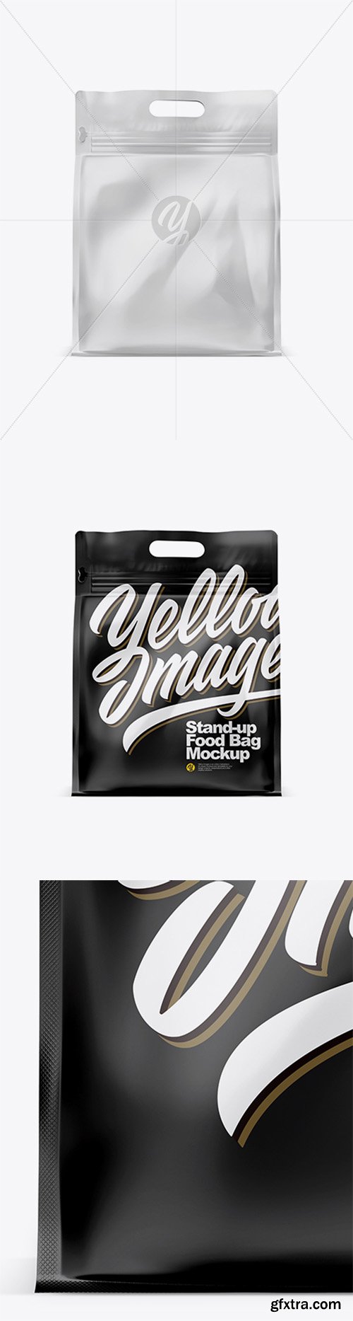 Matte Stand-up Food Bag Mockup 28400 Matte Stand-up Food Bag Mockup 28400