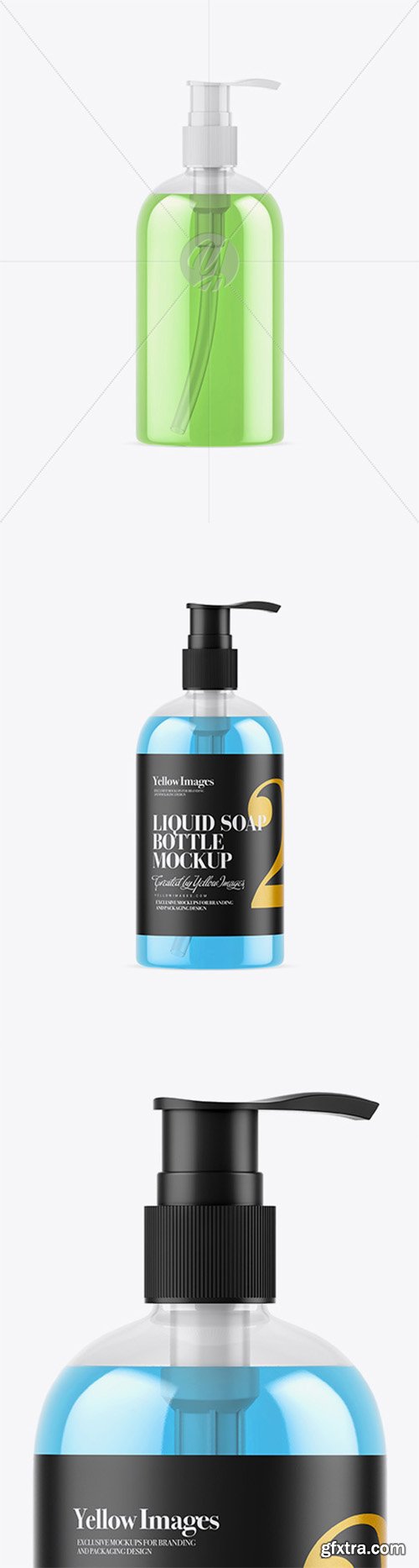 Clear Bottle with Liquid Soap Mockup 31314 Clear Bottle with Liquid Soap Mockup 31314