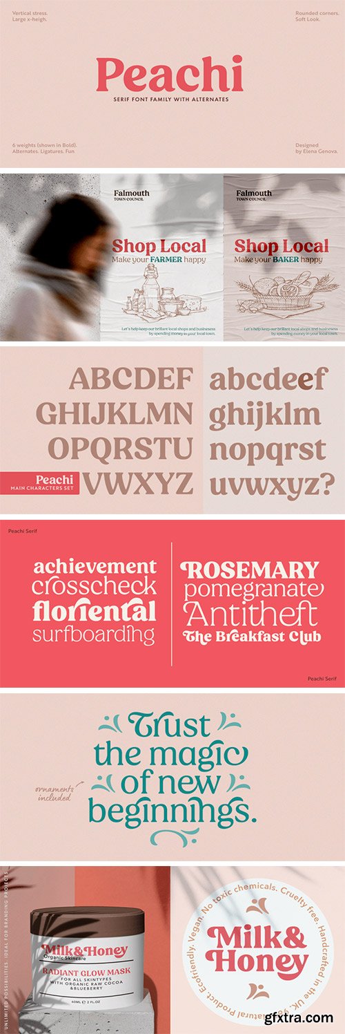 Peachi Font Family Peachi Font Family