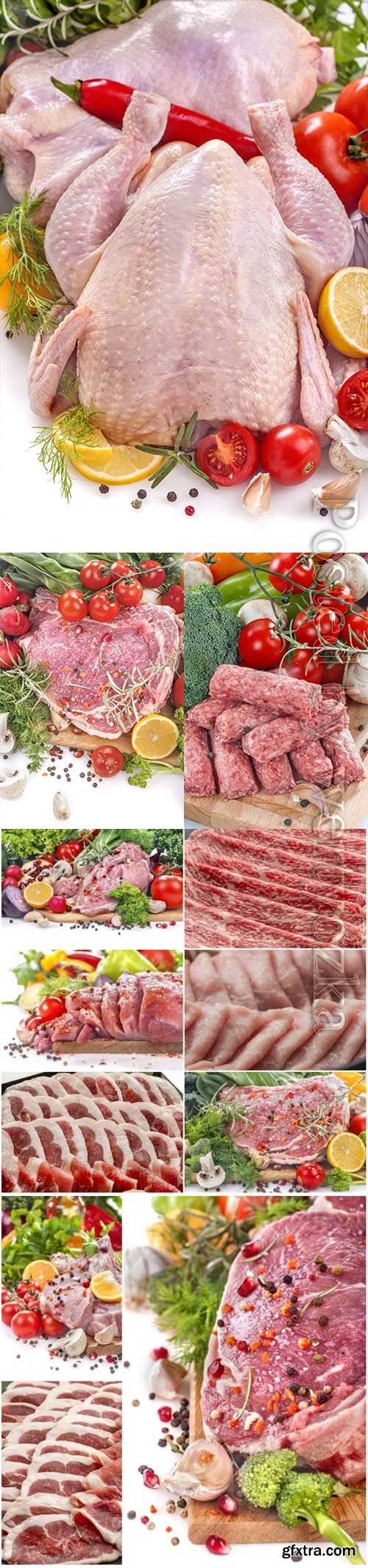 Fresh minced meat and meat stock photo Fresh minced meat and meat stock photo