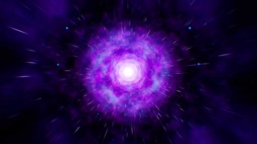 Videohive - Fly Through Purple Nebula Space Background Loop 4K - 32779065 - 32779065