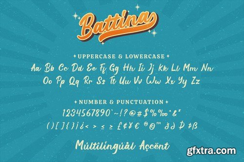Battina - Vintage Display Font
