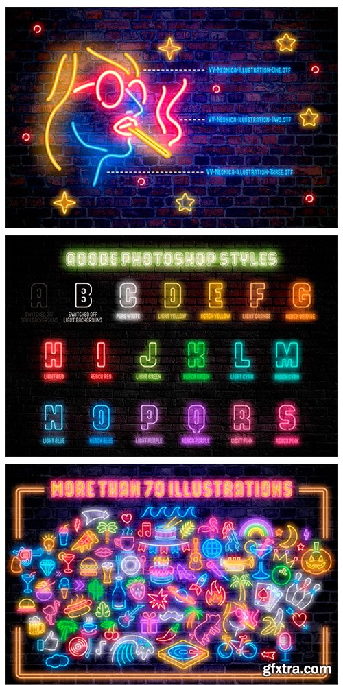 VV Neonica Font Family VV Neonica Font Family