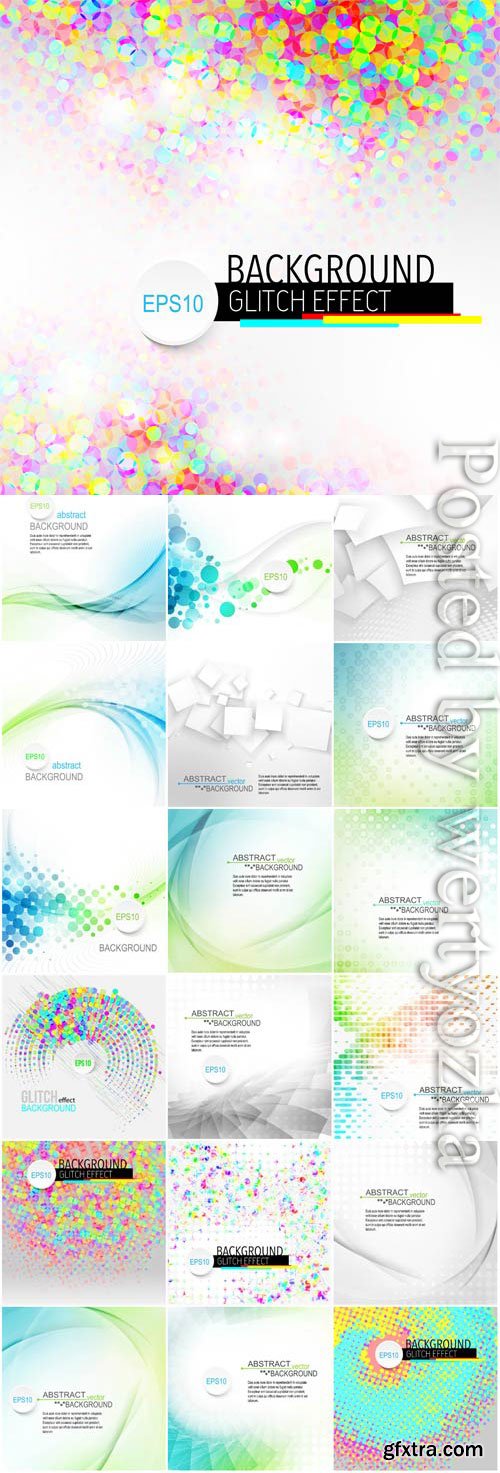 Abstract backgrounds with highlights and waves in vector Abstract backgrounds with highlights and waves in vector